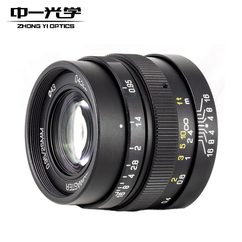 中一光学25MMF0.95定焦手动镜头