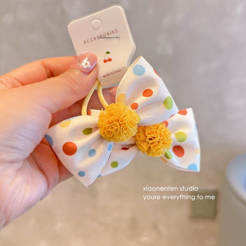 新款韩国流行黄系儿童发夹女童飘带波点女宝宝皇冠发卡蝴蝶结发绳,童装/婴儿装/亲子装,发饰,淘宝优惠券,粉丝福利购,淘宝优惠卷