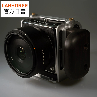 Lanhorse月光银色哈苏907x保护兔笼+檀木手柄，兼容哈苏控制手柄