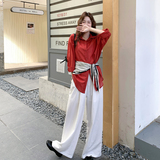阔腿裤衬衫套装9102P155K228，女装套装/套裙，2D109