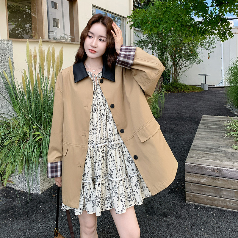 新款中长款风衣外套9122P175K268,女装风衣,2D109