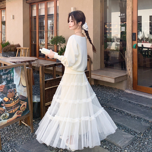 大货 新款针织半裙两件套 8101/P165/K268图片