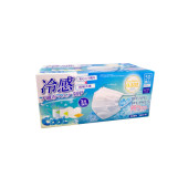 日本正品 凉感敏感肌防过敏白色一次性透气光面不起毛遮阳防晒口罩