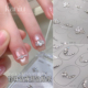 钻戒美甲成品拼钻贴纸2026年新款 珍珠锆石立体法式 背胶DIY指甲贴