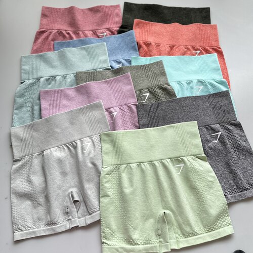 GYMSHARK肌肉鲨鱼短裤女UK英国ins健身网红女gymshark撸铁三分裤