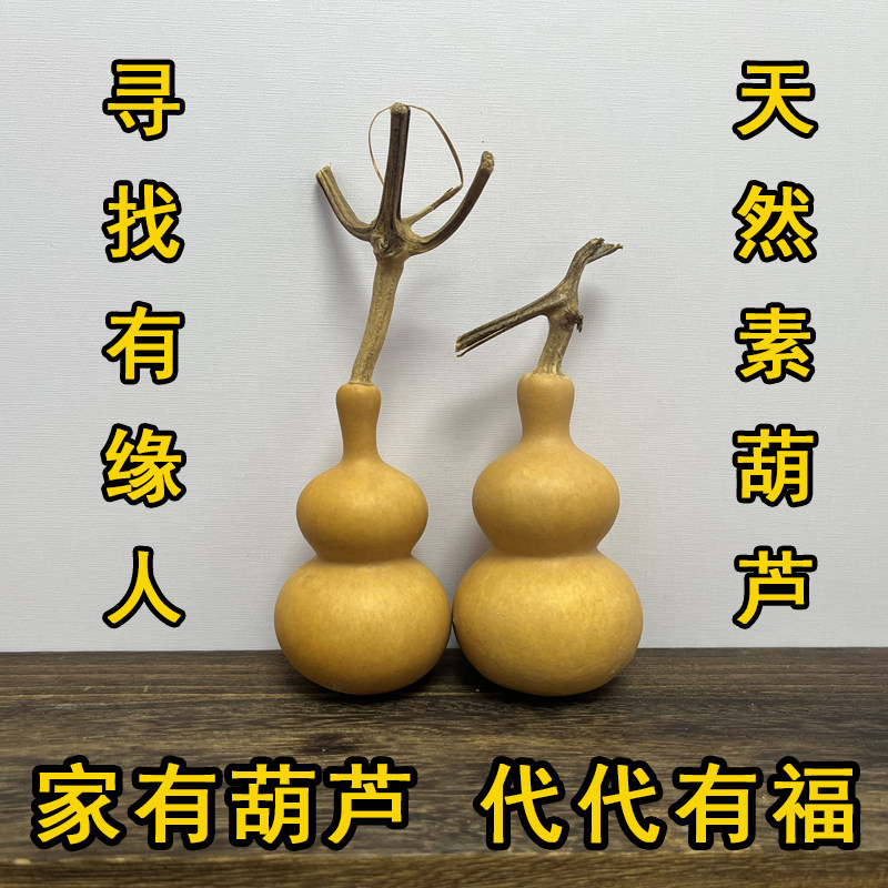 纯天然葫芦批发小美精品葫芦带龙头皮质精美手捻文玩福禄小葫芦