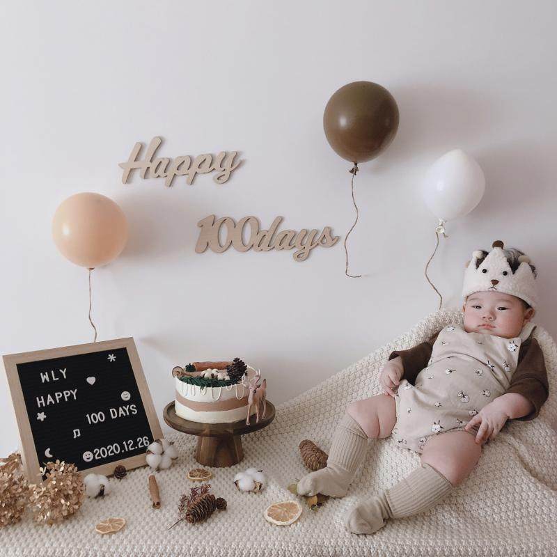 婴儿100天纪念日布置ins风百天生日场景装饰套装兔宝宝木制高质感,节庆用品/礼品,装扮布置套餐,淘宝优惠券,粉丝福利购,淘宝优惠卷