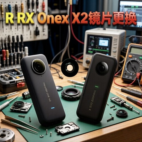 适用影石install360镜头镜片玻璃维修更换X X2 R RX 通用修复更换