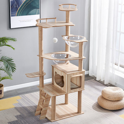 宠物用品猫爬架猫窝猫抓板猫树猫咪用品宠物猫玩具太空舱