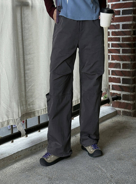 好在 当天9折+立减到手135 城市户外薄款春夏灰色裤速干冲锋长裤