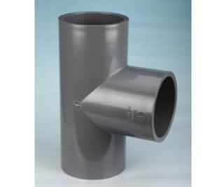 锚牌国标PVC-U化工灰色给水PVC三叉UPVC三通2寸DN50内径63mm