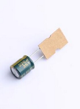 ESC227M035AH1EA 直插铝电解电容 220uF ±20% 35V 插件,D10xL13.