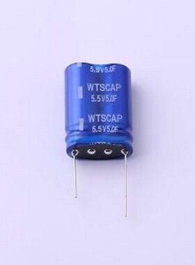 WGTR5V55F00Z-2026L2 超级电容器 5F -20%~+80% 5.5V 插件,P=18.7