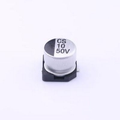 CS1H100M-CRE54 贴片型铝电解电容 10uF ±20% 50V SMD,D6.3xL5.4