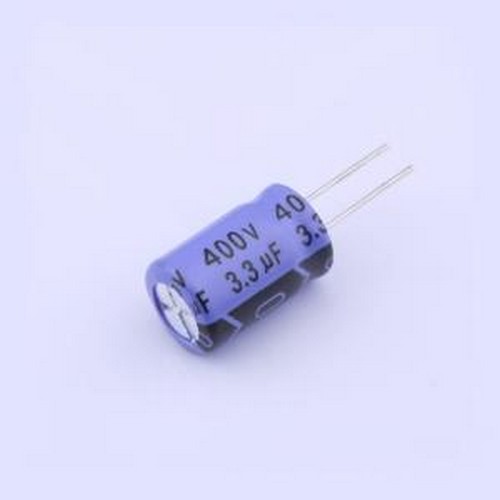 KM3R3E4000812PE6-C10 直插铝电解电容 3.3uF ±20% 400V 插件,D8