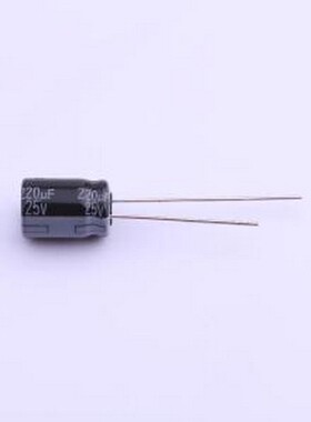 EEUHD1E221 直插铝电解电容 220uF ±20% 25V 插件,D8xL11.5mm