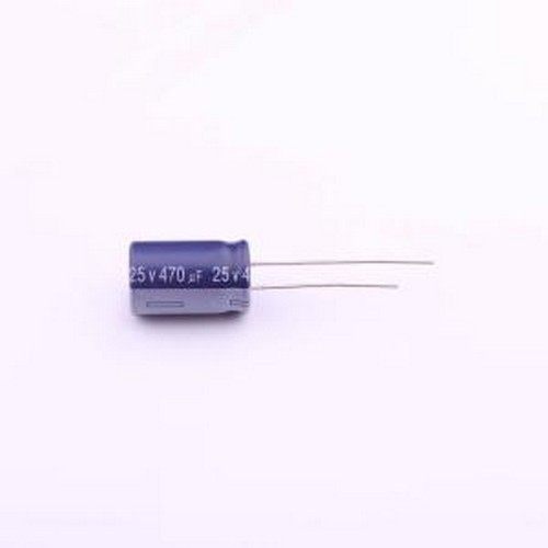 ERD1EM471G16OT 直插铝电解电容 470uF ±20% 25V 插件,D10xL16mm