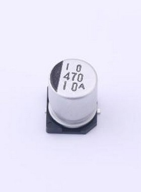 10CE470AX 贴片型铝电解电容 470uF ±20% 10V SMD,D8xL10.2mm