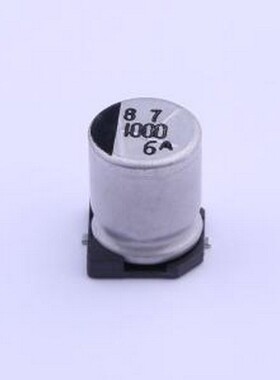 6CE1000AX 贴片型铝电解电容 1000uF ±20% 6.3V SMD,D8xL10.2mm