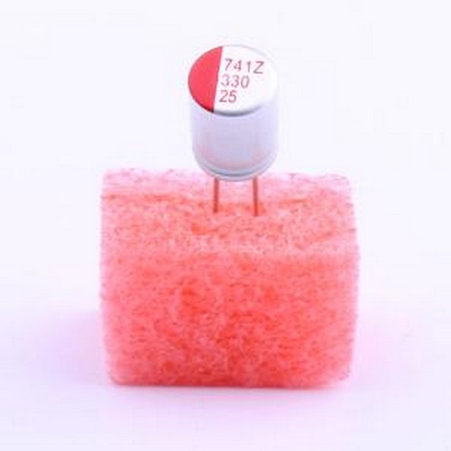 SPZ1EM331F11O00R 固态电容 330uF ±20% 25V 插件,D8xL11mm