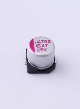 250AVHA470M0606 固态电容 47uF ±20% 25V SMD,D6.3xL5.8mm