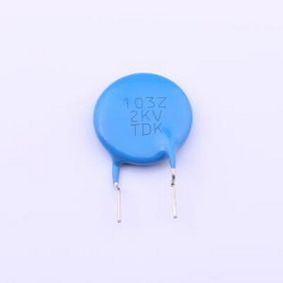 CK45-E3DD103ZYNNA 直插瓷片电容 10nF -20%~+80% 2kV 插件,P=7.5