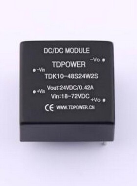 TDK10-48S24W2S 电源模块 隔离电源模块 DIP,25.4x25.4mm