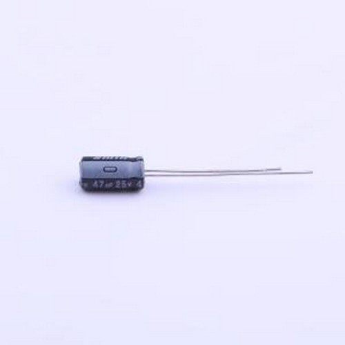 LKFB41E470MF 直插铝电解电容 47uF ±20% 25V 插件,D5xL9mm
