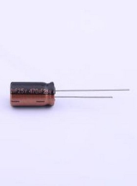 RZW471M1EBK-0815 直插铝电解电容 470uF ±20% 25V 插件,D8xL15m