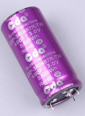 CXP-3R0487R-TW-S4 超级电容器 480F -10%~+30% 3V 插件