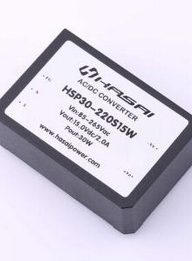 HSP30-220S15W 电源模块 AC-DC电源模块Vin=85-265VAC Vout=15V 2