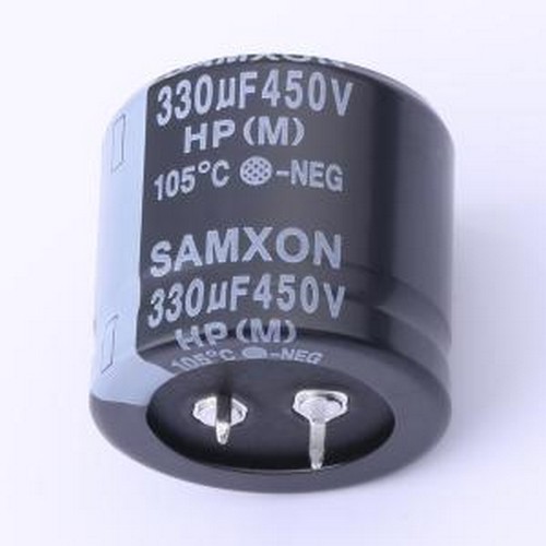 EHP337M2WQ30SZ 牛角型电解电容 330uF 450V 插件,D35xL30mm