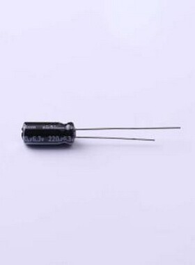 UHV0J221MDD 直插铝电解电容 220uF ±20% 插件,D5xL11mm
