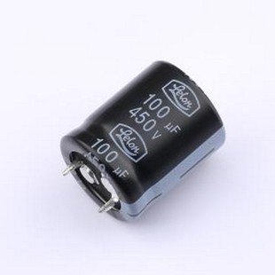 100uF 牛角型电解电容 ±20% 450V D22xL LSM101M2W 插件 A2225N