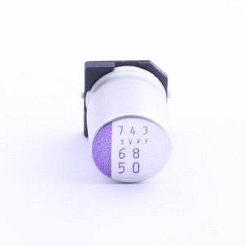 50SVPF68M 固态电容 68uF ±20% 50V SMD,D10xL12.6mm