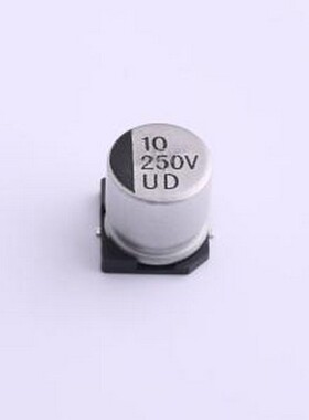 UD2E100M1010 贴片型铝电解电容 10uF ±20% 250V SMD,D10xL10.2m