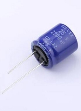 ELXZ250ELL222MM20S 直插铝电解电容 2200uF ±20% 25V 插件,D18x