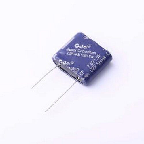 CZP-7R5L105R-TW 7.5V1.0F 超级电容器 1F -10%~+30% 7.5V 插件,P