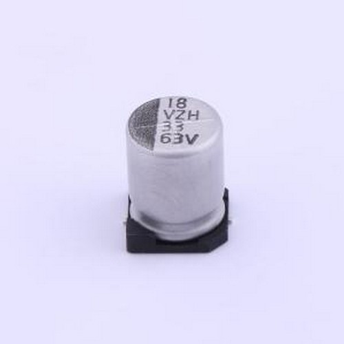 VZH330M1JTR-0810 贴片型铝电解电容 33uF ±20% 63V SMD,D8xL10m