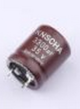 152EC0345 牛角型电解电容 3300uF ±20% 35V 插件,D22xL25mm