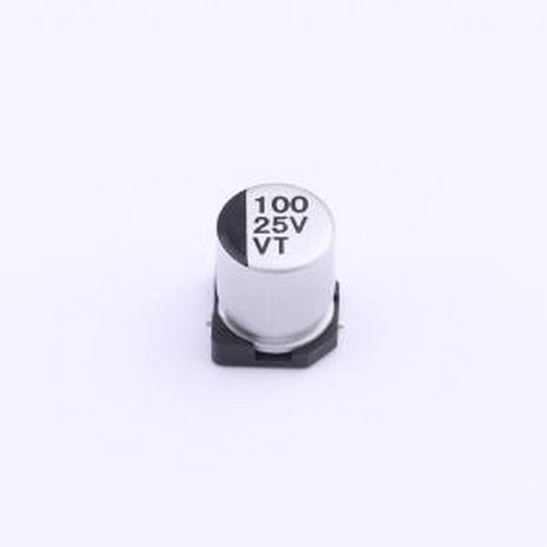VT1E101M-CRE77 贴片型铝电解电容 100uF ±20% 25V SMD,D6.3xL7.