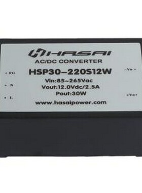 HSP30-220S12W 电源模块 HSP30-220S12W 70x48x23.5mm