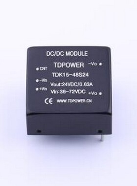 TDK15-48S24 电源模块 TDK15-48S24 插件,25.4x25.4mm