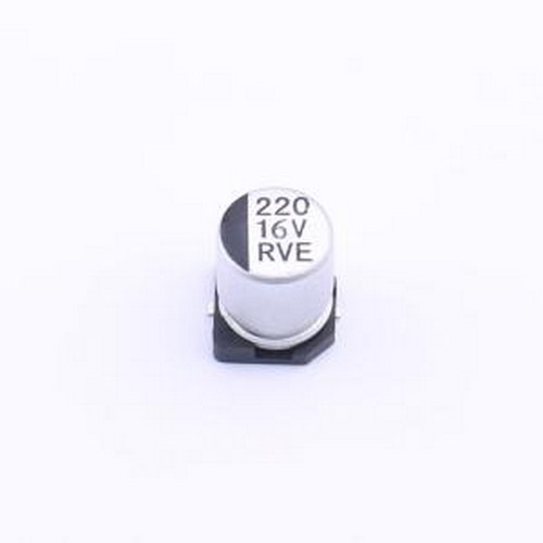 RVE1C221M0607 贴片型铝电解电容 220uF ±20% 16V SMD,D6.3xL7.7