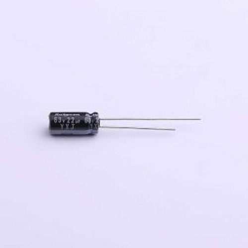 63YXJ22M5X11 直插铝电解电容 22uF ±20% 63V 插件,D5xL11mm