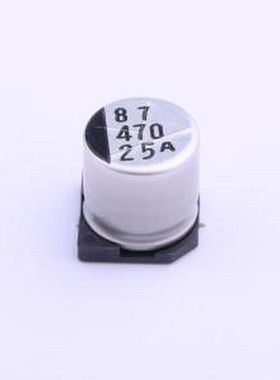 25CE470AX 贴片型铝电解电容 470uF ±20% 25V SMD,D10xL10.2mm