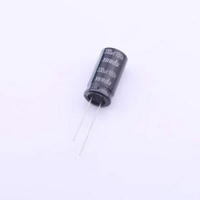 RK3372AMJ252RB 直插铝电解电容 330uF ±20% 100V 插件,D13xL25m