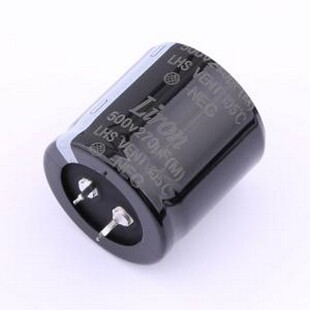 插件 LHS2H271MS035K63B D35xL 500V ±20% 牛角型电解电容 270uF