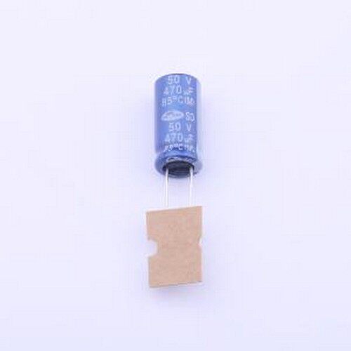 SD1H477M10020PA18P 直插铝电解电容 470uF ±20% 50V 插件,D10xL