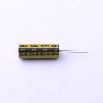 LKML3501J122MF 直插铝电解电容 1200uF ±20% 63V 插件,D12.5xL3